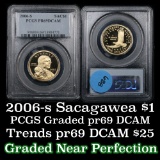 PCGS 2006-s Sacagewea Golden Dollar $1 Graded pr69 DCAM By PCGS