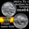 1913-s Ty I Buffalo Nickel 5c Grades Choice Unc (fc)