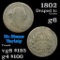 1802 No Stems Draped Bust Large Cent 1c Grades g+