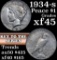 1934-s Peace Dollar $1 Grades xf+
