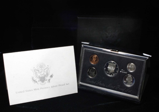 1993 United States Mint Premier Silver Proof Set in Display case