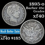 1895-o Barber Quarter 25c Grades xf