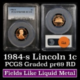 PCGS 1984-s Lincoln Cent 1c Graded Gem++ Proof Red Cameo By PCGS