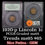 PCGS 1920-p Lincoln Cent 1c Graded Gem By PCGS