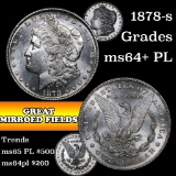 1878-s Morgan Dollar $1 Grades Choice Unc+ PL (fc)