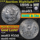 ***Auction Highlight*** 1898-s Morgan Dollar $1 Graded Select Unc By USCG (fc)