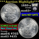 ***Auction Highlight*** 1889-s Morgan Dollar $1 Graded Select+ Unc by USCG (fc)