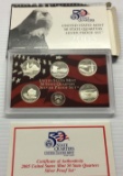 2005 United States Quarters Silver Proof Set - 5 pc set