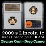 NGC 2009-s Presidency  Lincoln Cent 1c Graded Gem++ Proof Deep Cameo By NGC