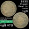 1832 Classic Head half cent 1/2c Grades vg, very good