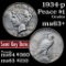 1934-p Peace Dollar $1 Grades Select+ Unc