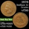 1876 Indian Cent 1c Grades vf++