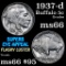 1937-d Buffalo Nickel 5c Grades GEM+ Unc