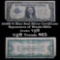 1928B $1 Blue Seal Silver Certificate Sigs Woods/Mills Grades vg, very good