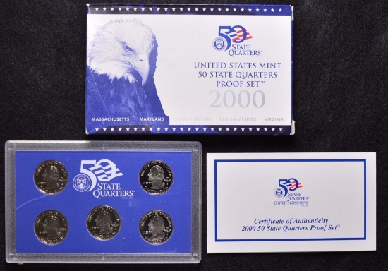 2000 United States Mint Proof Quarter Set Quarter Proof Set