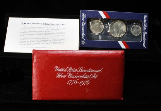 1776-1976 Bicentennial Silver Uncirculated set, the "Red Pack" Bicentenial Silver Unc Set