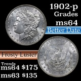 1902-p Morgan Dollar $1 Grades Choice Unc