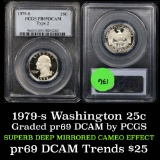 PCGS 1979-s Washington Quarter 25c Graded pr69 dcam By PCGS