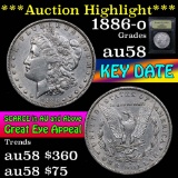 ***Auction Highlight*** 1886-o Morgan Dollar $1 Graded Choice AU/BU Slider by USCG (fc)