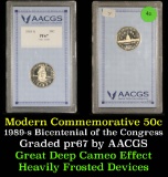 1989-S Congress Modern Commem Half Dollar 50c Graded GEM++ Proof Deep Cameo by AACGS