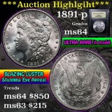 ***Auction Highlight*** 1891-p Morgan Dollar $1 Graded Choice Unc by USCG (fc)