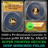 ANACS 2009-s Professional Lincoln Cent 1c Graded pr69 dcam By ANACS