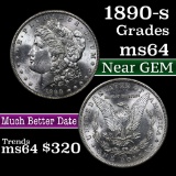 1890-s Morgan Dollar $1 Grades Choice Unc