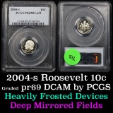PCGS 2004-s Roosevelt Dime 10c Graded pr69 dcam By PCGS