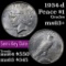 1934-d Peace Dollar $1 Grades Select+ Unc