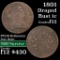1801 Draped Bust Large Cent 1c Grades f, fine