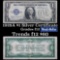 1928A $1 Blue Seal Silver Certificate Sigs Woods/Mellon Grades f, fine