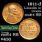 1911-d Lincoln Cent 1c Grades Choice Unc RB (fc)