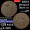 1803 Draped Bust Large Cent 1c Grades g+