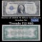 1928A $1 Blue Seal Silver Certificate Sigs Woods/Mellon Grades f, fine