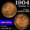 1904 Indian Cent 1c Grades GEM Unc RD