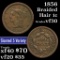 1856 Braided Hair Large Cent 1c Grades vf++