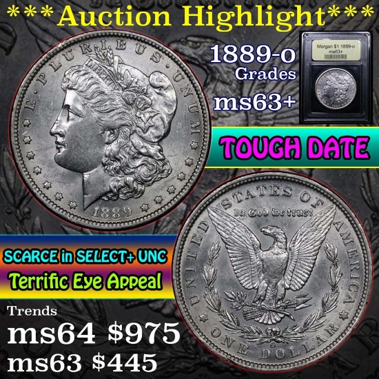 ***Auction Highlight*** 1889-o Morgan Dollar $1 Graded Select+ Unc by USCG (fc)