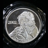 2002 Merry Christmas Silver Round