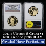 NGC 2011-s Ulysses S. Grant Presidential Dollar $1 Graded pr69 dcam By NGC