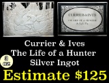 Currier & Ives Franklin Mint Silver Ingot Collection 2.75 oz .999 fine silver 