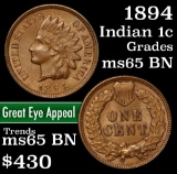 1894 Indian Cent 1c Grades GEM Unc BN (fc)