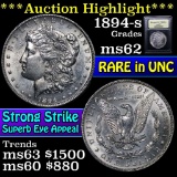 ***Auction Highlight*** 1894-s Morgan Dollar $1 Graded Select Unc by USCG (fc)