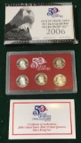 2006 United States Quarters Silver Proof Set - 5 pc set in OGP