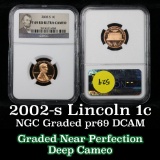 NGC 2002-s Lincoln Cent 1c Graded pr69 rd dcam By NGC