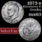 1973-s Silver Eisenhower Dollar $1 Grades Select Unc