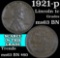 1921-p Lincoln Cent 1c Grades Select Unc BN