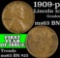 1909-p Lincoln Cent 1c Grades Select Unc BN