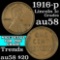 1916-p Lincoln Cent 1c Grades Choice AU/BU Slider