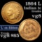 1864 L Indian Cent 1c Grades vg, very good