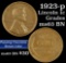1923-p Lincoln Cent 1c Grades Select Unc BN